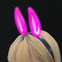 LED 야광 토끼 곰돌이 반짝반짝 파티 머리띠, 2LED머리띠-캣-랜덤