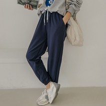 로로텐 일자 밴딩 조거팬츠 트레이닝 여성 빅사이즈