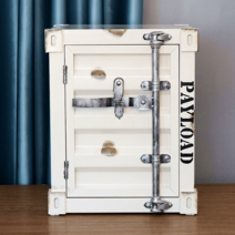 컨테이너스타일캐비닛 철제보관함 레트로인더스트리얼테이블, 인더스트리얼가구, A