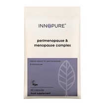 HUMAKEllc [영국] INNOPURE 폐경전기 폐경 보충제 천연 식물 호르몬을 함유한 올인원 복합체, 1개, 60캡슐