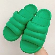 위튼 쿠션 슬리퍼 실내화, 그린
