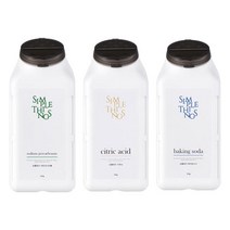 심플띵즈 천연살균 소독 구연산 과탄산소다 베이킹소다 물때 찌든때, 심플띵즈 베이킹소다 550g 2개