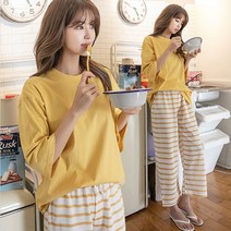 [나크21] (55~120) 7부 티셔츠+밴딩팬츠 홈웨어set KO11-O-06