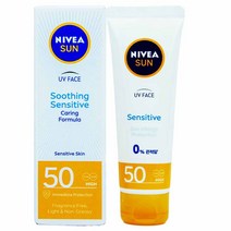 니베아 선 페이스 수딩 센시티브 선크림 SPF 50+ PA++++, 단품, 단품