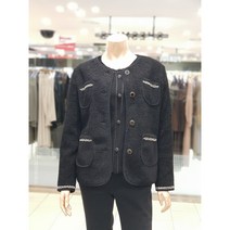 지센 22FW 여성 가디건형 버튼 후리스(LCSFMA22BK)