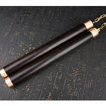 쌍절곤 목제 로프 실용 단단한 나무 흑단 쌍절곤 2 단 스틱 연습-11476, 옵션03