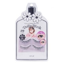 Dolly Wink Eyelash 돌리윙크 속눈썹, 표준개, 29 # 까만 줄기에 속눈썹