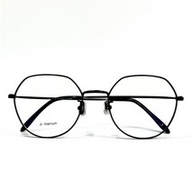 쓰아떼 블루라이트 차단 빅 오버사이즈 연예인 남여공용 국산 수제 레트로 육각테 베타티타늄 안경테