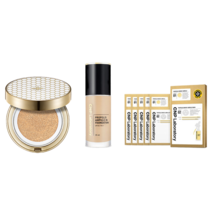 아이유 광고모델 신제품 차앤박 CNP 코스메틱 프로폴리스 앰플 쿠션 NO.23+파운데이션 NO.23+MASK 5 SHEETS