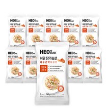 허닭 [본사당일출고] 닭가슴살 새우곤약볶음밥 250g (1팩 당 335kcal), 10개