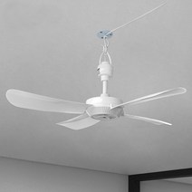 천장 선풍기 가정용 사무실 야외 타프팬 실링팬 에어블로우 씰링팬 캠핑 S-FAN50, 화이트