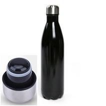 보냉병 보온 물병 물통 스텐 유광 진공 1L 블랙