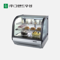 우성 업소용 제과 쇼케이스 곡면 카운터탑, 곡면형, LED 노란색