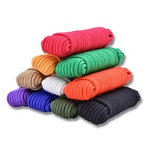 갈렙등반 4-10mm 나일론 로프 다용도 캠핑 밧줄 10-200M, 6mm, 10m, 화이트