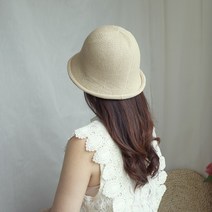 애지중지상점 니트 가을 롤업 벙거지 여성 버킷햇 H2191_001