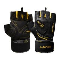 STAR 스타 헬스반장갑 EG5200 손목스트랩 장갑, M