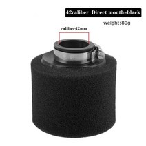 에어필터 연료필터 오토바이 높은 흐름 공기 필터 포드 시스템 스폰지 클리너 클램프 온 110cc 125cc 150cc 250cc 구덩이 자전거 Pitbike 먼지 핏 스쿠터, black Z 42