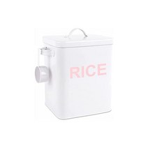 쌀통 5kg 라이스 스토커 예쁜 밀폐 금속제 쌀통 쌀통 쌀통 쌀통 밀가루 원두 방충 방습 슬림 저장탱크 주방수납