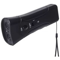 강아지 짖음방지기 개짖음방지 애견훈련용품 초음파 강화 애완견 훈련 장비 리펠러 3 in 1 control trainer device anti barking stop barrk, 더블 헤드 블랙