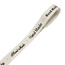 (주)아트인 핸드메이드 라벨리본 B(16mm-90cm), 블랙