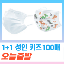 1+1 일회용 비말차단 덴탈 약국 여름용 부직포 나노 방역 보건 3중필터 패션 컬러 소형 성인 마스크 100장, 성인 블랙 50매+성인 블랙 50매