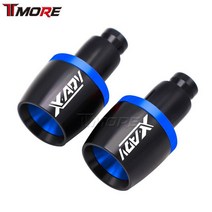 xadv750 바이크튜닝용품혼다 X-ADV750 XADV 750 X 오토바이 CNC 알루미늄 범용 핸들 바 그립 엔드, 07 파란