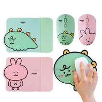 카카오프렌즈 리틀프렌즈 니니즈 죠르디 무선 마우스 고속 충전 마우스 패드, 1.무선 마우스