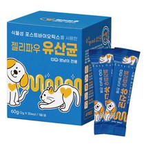 젤리파우 강아지 고양이 포스트 바이오틱스 유산균 간식 2g x 30포