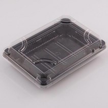 JE-200 검정초밥용기세트 생분해성PLA재질, 50개