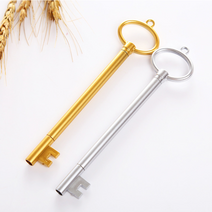 인하우스 열쇠볼펜 써클1P 키볼펜 매듭볼펜 써클볼펜 특이한볼펜 볼펜, 인쇄포함-색상랜덤, 1개