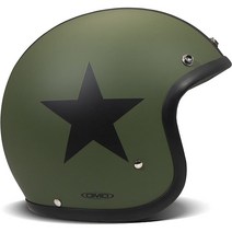 DMD 오토바이 자전거 MTB 제트 헬멧 별 그린 DMD Vintage Star Green, 기본