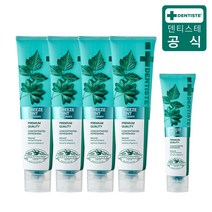 [공식몰] 덴티스테 뉴 브리즈민트 무불소 무색소 입냄새 구취제거 치약, 180g 4개+60g 1개, 780g, 1개