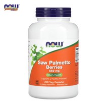 나우 NOW Foods 소팔메토 베리 550mg 베지 캡슐 250정, 250 개, 2kg, 250개