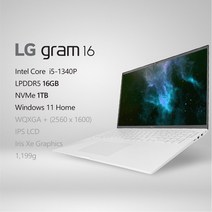 [당일출고] LG전자 2023 16그램 16ZD90R-GX56K [프리미엄 패키지], 스노우 화이트, 코어i5, 1TB, 16GB, WIN11 Home