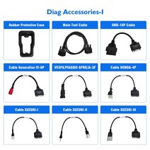 차량점검 OBD 옵션 케이블 어댑터 JDiag M100 코드 리더 바이크 오토바이 진단 도구 스캐너 다양 한 모델에, 10 KAWASAKI-3-4P, 10 KAWASAKI-3-4P