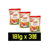 무설탕 과일맛 캔디 181gx3개/츄파춥스/멘토스/젤리, (무배)무설탕 과일맛 캔디 181gx