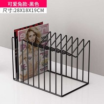 LP 보관함 수납장 꽂이 거치대 레코드판 박스 엘피 정리함 DVD CD 진열 빈티지 장 철제, BC귀여운토끼-블랙