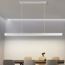 LED 화이트 라인 식탁조명 식탁등 펜던트 조명 국내산 삼성칩, 화이트 테두리 15000mm, 주백색(아이보리), 화이트 테두리 15000mm 주백색(아이보리)