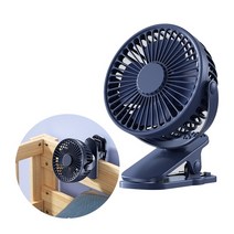캠핑 타프팬 실링팬 스탠드 선풍기 Novelty Portable USB Rechargeable Fan with LED Light Multifunctional Mini Desk F, [04] Clip on Blue, Clip on Blue