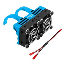 미국발송 Hobby Fans RC 모터 방열판 이중 냉각 팬 27000RPM 알루미늄 550 3650 F540 사이즈 브러시리스 엔진 1/8 1/10 자동차 트럭 버기 크롤러용16