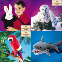 고급 손인형 인형극 7종, 옵션4 빨간 앵무새