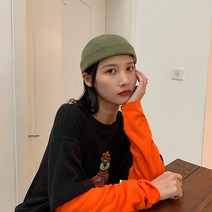 레옹 와치캡 코튼 왓치캡 데일리 챙없는 모자 숏모자 이슬람 워치캡 자수