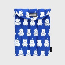 어프어프 파우치 백 LITTLE FACO PATTERN-BLUE(11인치 패딩파우치)