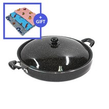 양수 전판 35~50cm 은항균 마블코팅 부침개팬 대형후라이팬 (+사은품), 38cm