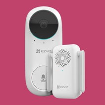 EZVIZ 이지비즈 DB2C 도어벨/도어카메라/홈CCTV/차임벨/어플알람/자취템, SD카드 없음
