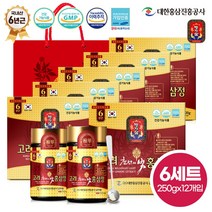 명기삼 6년근 고려 천년의빛 홍삼정 + 쇼핑백, 250g, 12개입