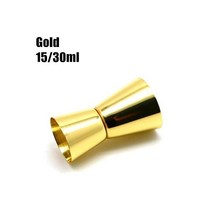 칵테일쉐이커 취미키트 칵테일 세트 일본 측정 컵 도구 바 지거 액세서리, Gold 15-30ml