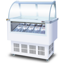 젤라또 쇼케이스 아이스크림 진열대 직냉식 업소용, 일반형 x 상자 10개 x 배럴 8개