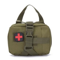 전술 Molle 응급 처치 키트 의료 가방 빠른 릴리스 EDC 주머니 비상 캠핑 생존 도구 팩 야외 Tourniquet, 아미 그린 01