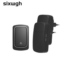 IoT Ai 인터폰 비디어폰 설치 교체 SIXWGH-무선 초인종 배터리가 필요 없는 방수 자체 전원 도어벨 세트, 05 1Button 2Receiver-B_03 UK